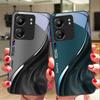 Wasserflussmuster für Xiaomi Redmi 13C Note13 12 Pro Plus 5G Note 9 13T Pro POCO X6 F5 F6 Schwarze Handyhülle aus gehärtetem Glas
