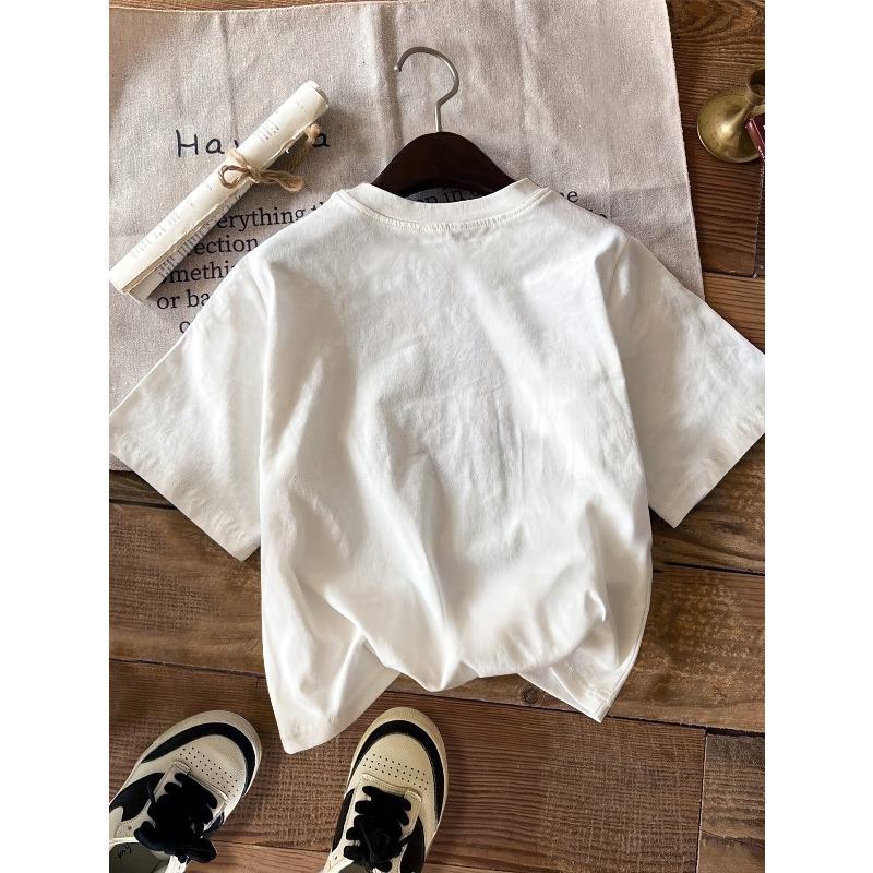 Women's Casual Short Sleeve T-Shirt with Colorful Cowboy Boot Print - Round Neck Spring/Summer Top
