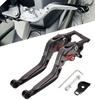 Kompatibel ADV150 ADV160 Aluminium Brems- und Kupplungshebel Lenker Parkbremshebel Verstellbar Grau Parkbremsmodelle Motorrad/Roller Set,