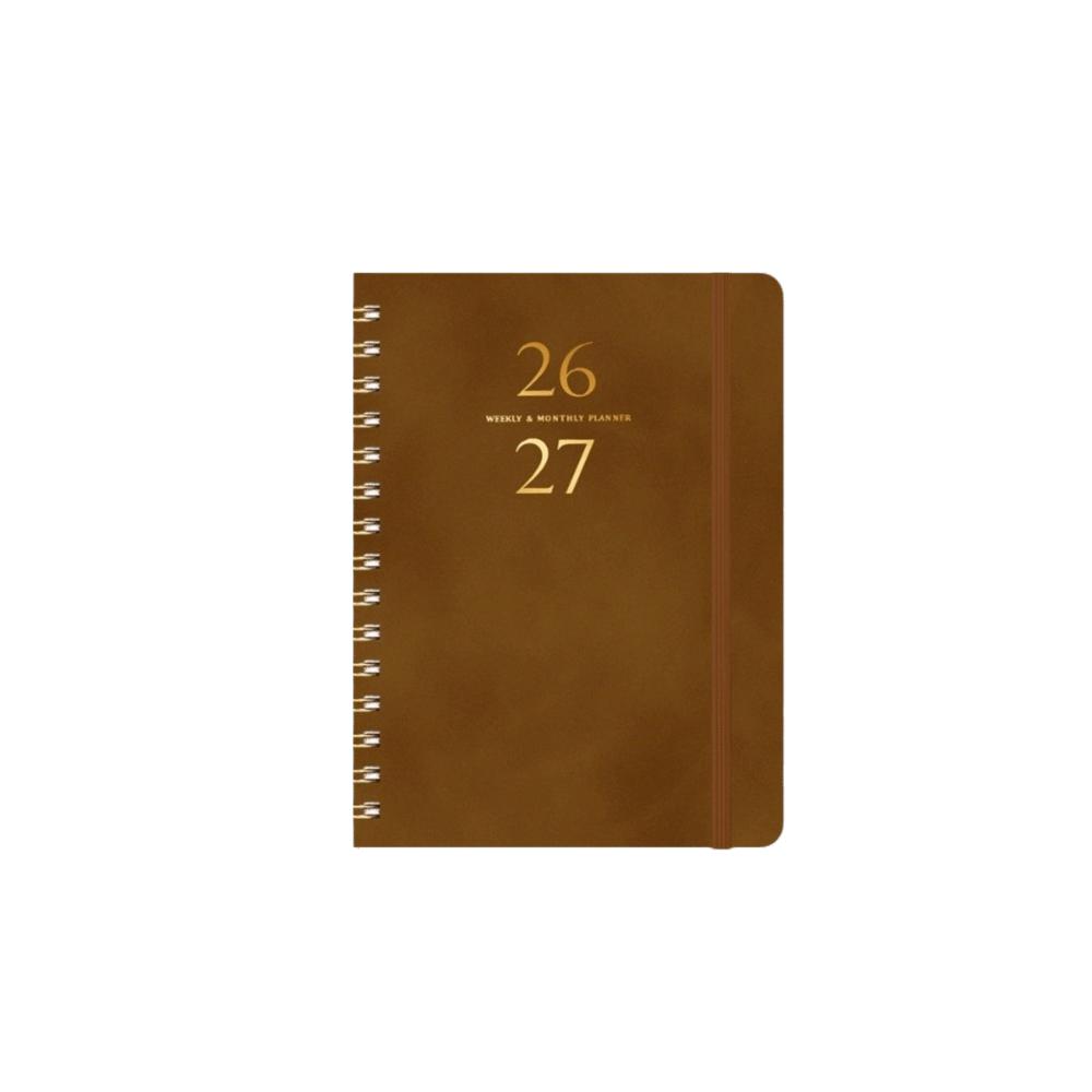 PU Leather Agenda Book Colorful Inner Page Appointment Book To Do List Notepad  for Student Gift