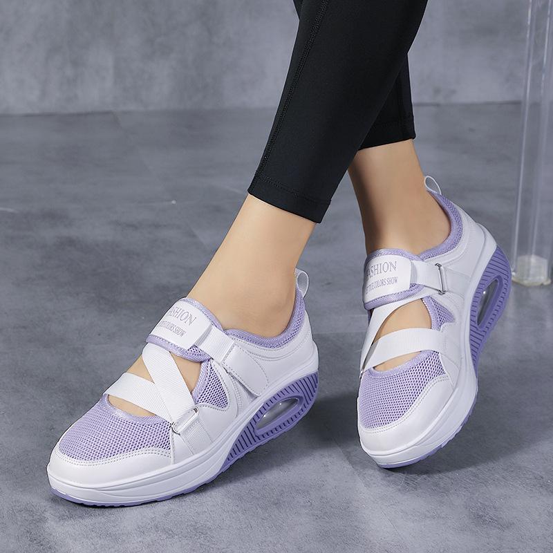 New mesh rocking shoes hot sale large size shoes air cushion color-size