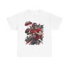 Baker Mayfield Quarterback Action Tee Style | Red Black Grunge Sports Shirt