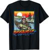 Bassquatch! Funny Bass Fishing Sasquatch Retro 80s Fisherman T-Shirt