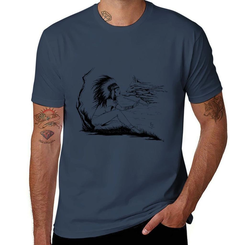 Native American Girl Ink TShirt Halloween Theme TShirt