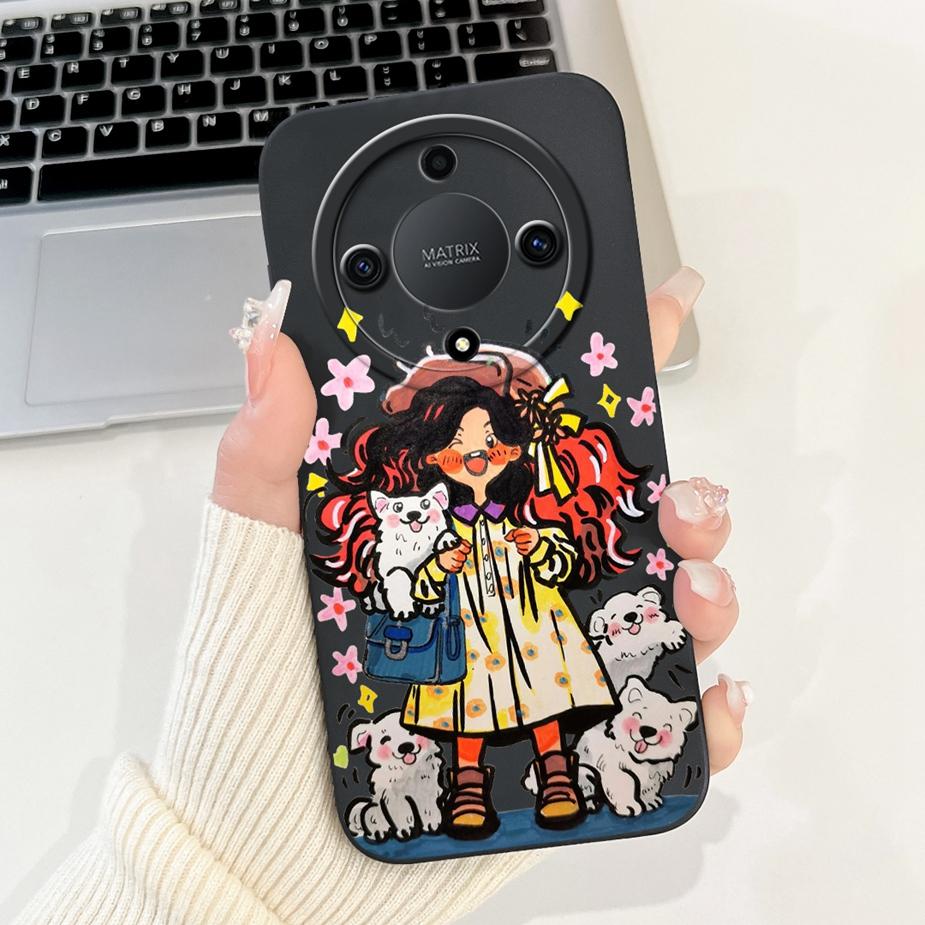 For Honor Magic 5 Lite Case Honor X9A RMO-NX1 Cute Cartoon Painted Cover Soft TPU Phone Case For Honor Magic5 Lite HonorX9a Bags