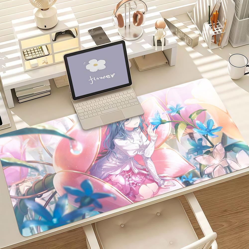 Tenko Shibuki Anime Large Gaming Mouse Pad Antislip Rubber Desk Mat Keyboard Pad For Laptop Computer Home Gaming Desktop Decor