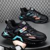 Herenschoenen voor de zomer Ademend Nieuw Veelzijdig Mesh Sport en Casual Hardlopen Hoogteverhogend Zwart Daddy Trendy Schoenen