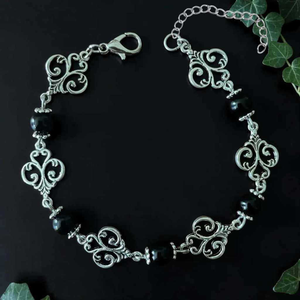 Gotisches Silberarmband mit Sternform für Unisex-Geschenk