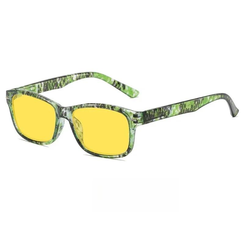 New Fashionable Square Frame Women'S Flat Light Night Vision Glasses Ultra Light Neutral Hd Uv400 Sunscreen Glasses