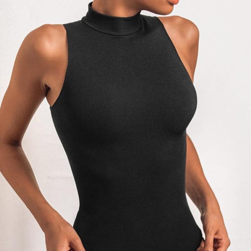Y2K Damen Sport und Fitness Ärmelloses Sexy Tank Top Enges Bodysuit Top