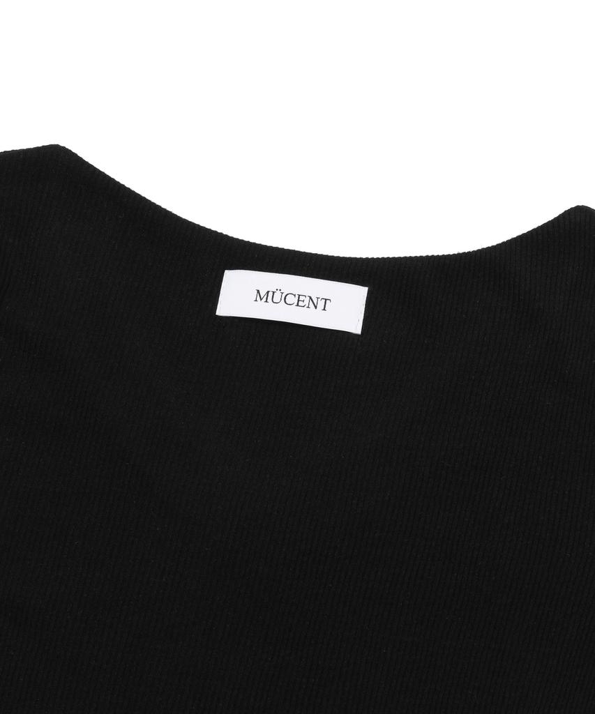 MUCENT Binding Track Line Ribbed Short Sleeve Tee (3 Colors)