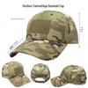 Chapéu Tático Camuflado com Aba de Sol: Padrão Python, Boné para Escalada e Treino para Todas as Estações com Velcro.