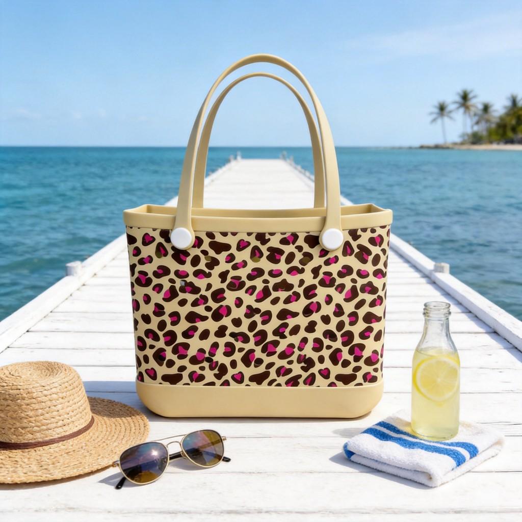 Torba typu tote z materiału EVA z kolorowym nadrukiem do codziennego użytku, podróży i na plażę