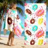 Donut Print Beach Towel Quick Dry Soft Lightweight for Pool Party Swimming Surfing Diving Outdoor Birthday Gift Unisex