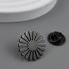 New Sunflower Men's Lapel Pin, 316L Stainless Steel Gold-plated Badge, Black Brooch for Suit Accessories, Gift for Father