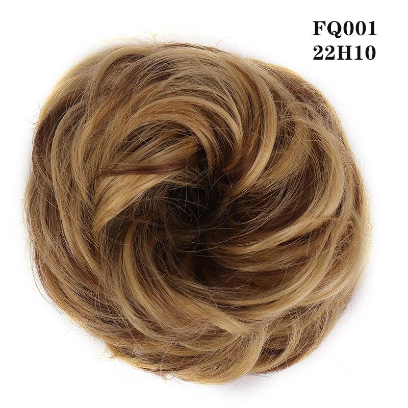 Hair Ring Wig New Synthetic Hair Scrunchies Chignon Elastic Band Made Of Hair Messy Curly Hair Bun Hairpiece Ponytail For Women Heat Resistan LUPU