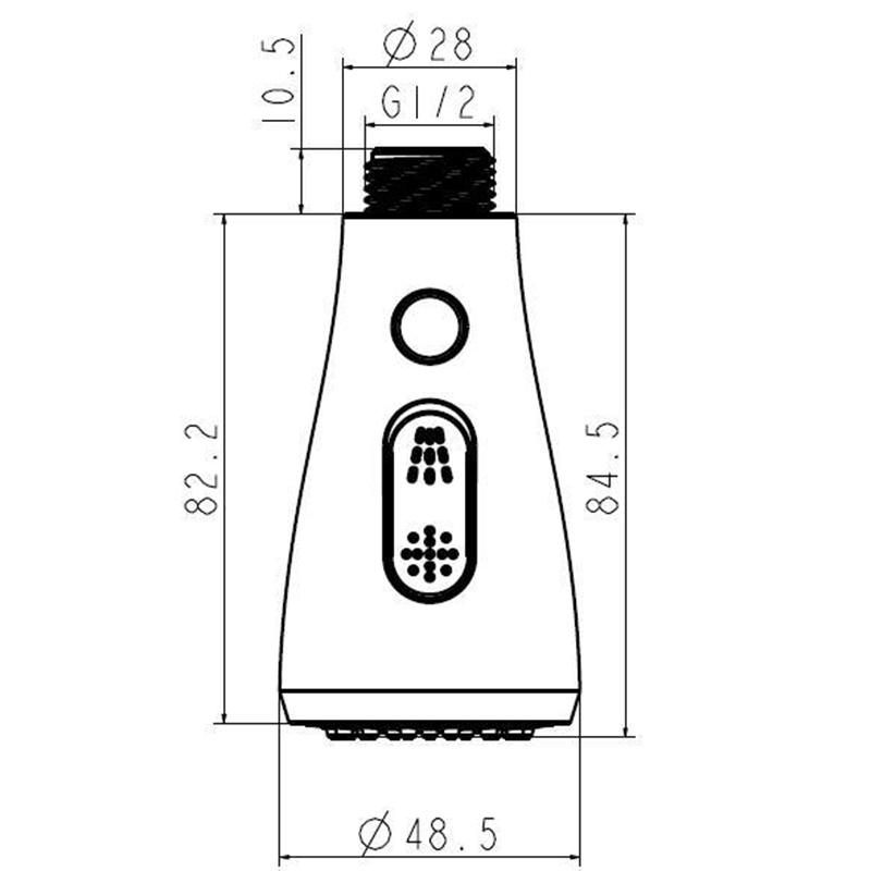 Pumping Spray Head Replacement Pull Down Kitchen ABS Easy Installation Attachment Tap Adapter Extender Washing