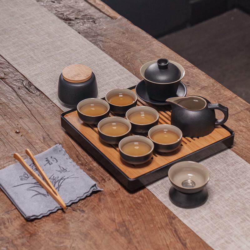 Handun Black Pottery Kung Fu Tea Set