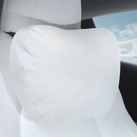 Hoofdsteunkussen voor de stoel, neksteunkussen met onzichtbare band, ademend, slijtvast, eenvoudig te installeren hoofdsteunkussen voor Tesla Model 3/Y