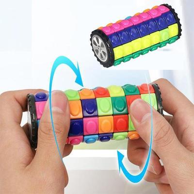 Jucărie puzzle cilindru 7 straturi Relaxare Stres Anxietate Reducere Rotire Diapozitiv Puzzle Teaser Jucărie pentru copii XYZ