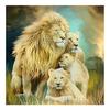 DIY 5D Diamond Painting Full Round Drill "Animal Cute Lions" Embroidery Cross Stitch Home Decor