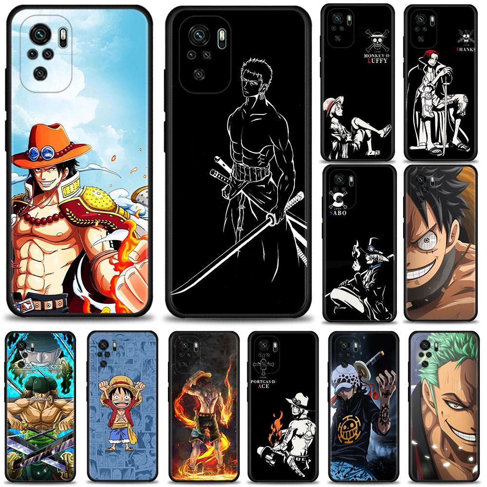 Handyhülle für Xiaomi Redmi 9 9a 9c 8 k40 Hinweis 9s 9 10 11 8 pro 7 11t 9t 8t Cover Silikon Coque Anime One Piece Luffy Shanks
