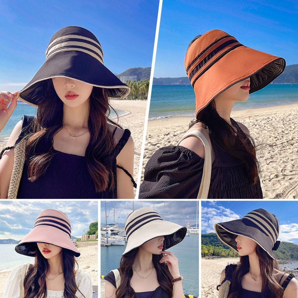 Chapeau de Soleil Pliable Casquette Bob Réglable Chapeau Panama Mode Sports d'Extérieur