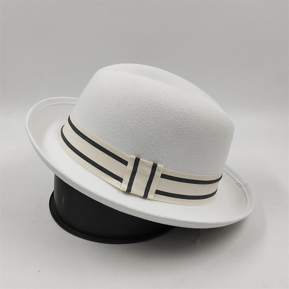 Cappello a torta di maiale da uomo Fedora con piume Classico Cappello a bombetta da gentiluomo Cosplay Derby Cappello a bombetta Cappello inglese Panama sombrero uomo