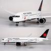 Ornaments Plane 1/130 Scale 43cm Airplane 787 B787 Dreamliner Aircraft Canada Airlines Diecast Plastic Resin Model W Light &Whee