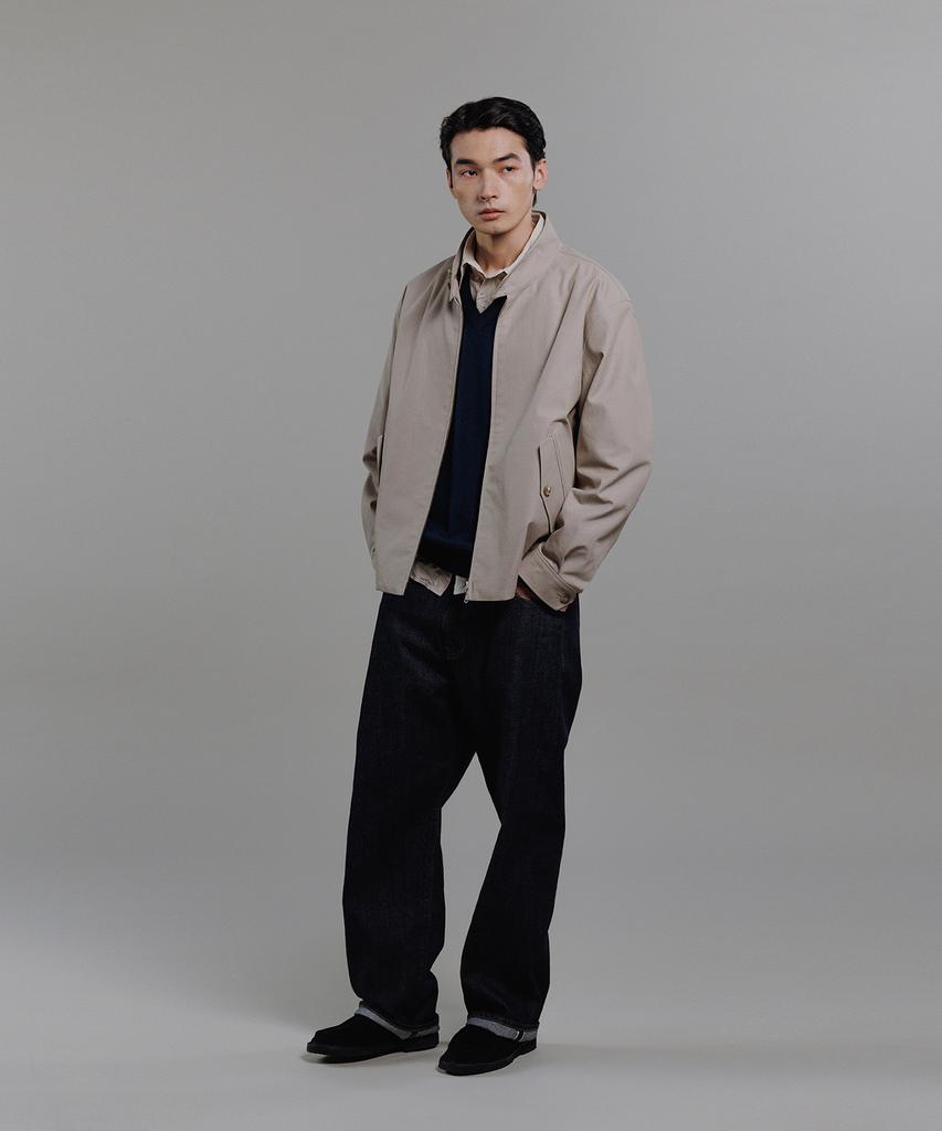 Blankroom Harrington Jacket_Old Beige