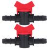 2Pcs Flow Control Valve Water Stop Controller Regulator ABS Switch Accessory Set Kit 12mm  0.47in