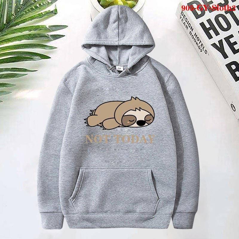 Sloth Hoodies Women Sweatshirts Men Casual Long Sleeve Clothing Cute Warm Pullover