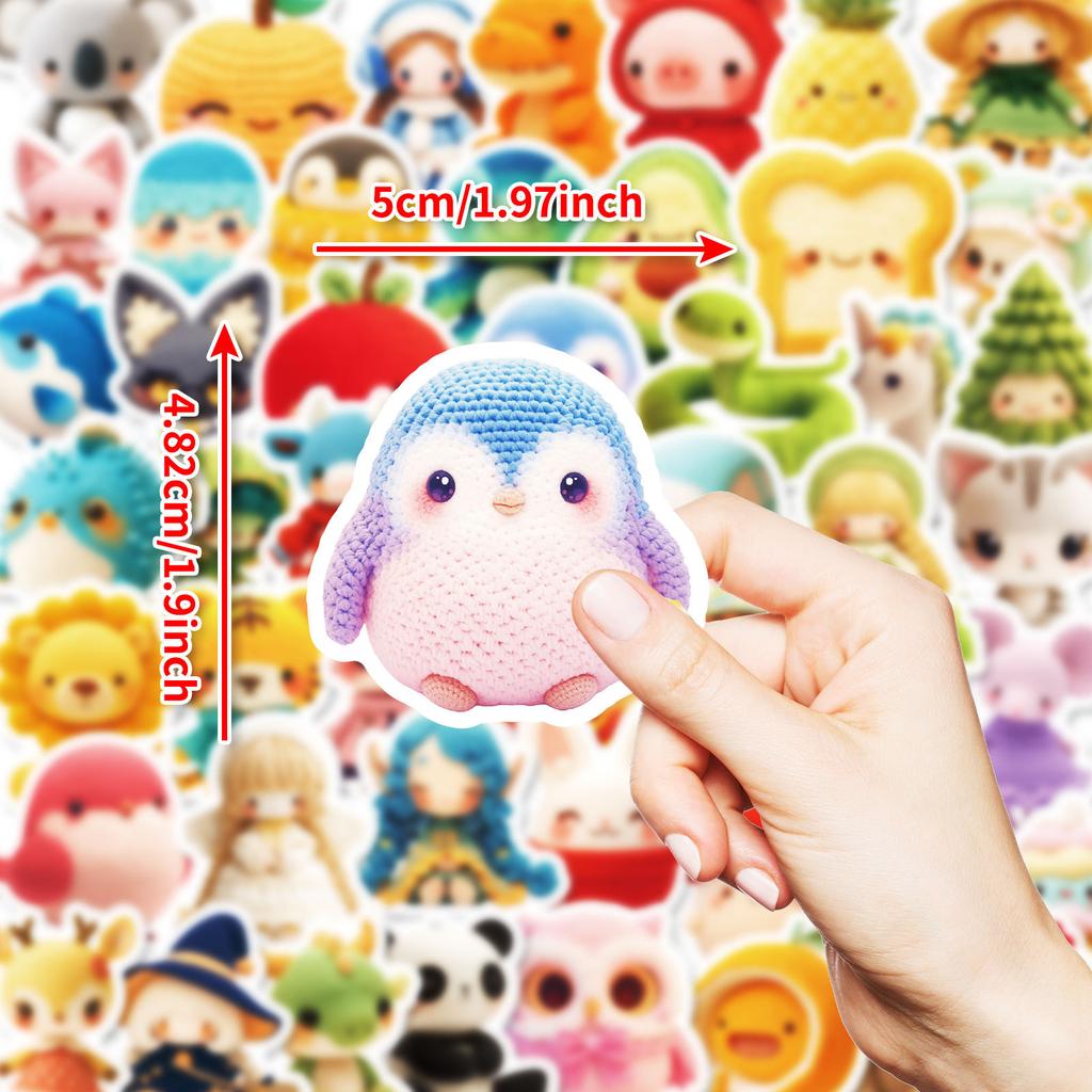 50 Crochet Doll Graffiti Stickers Haruko Interactive Bonus Stickers Decorate Luggage