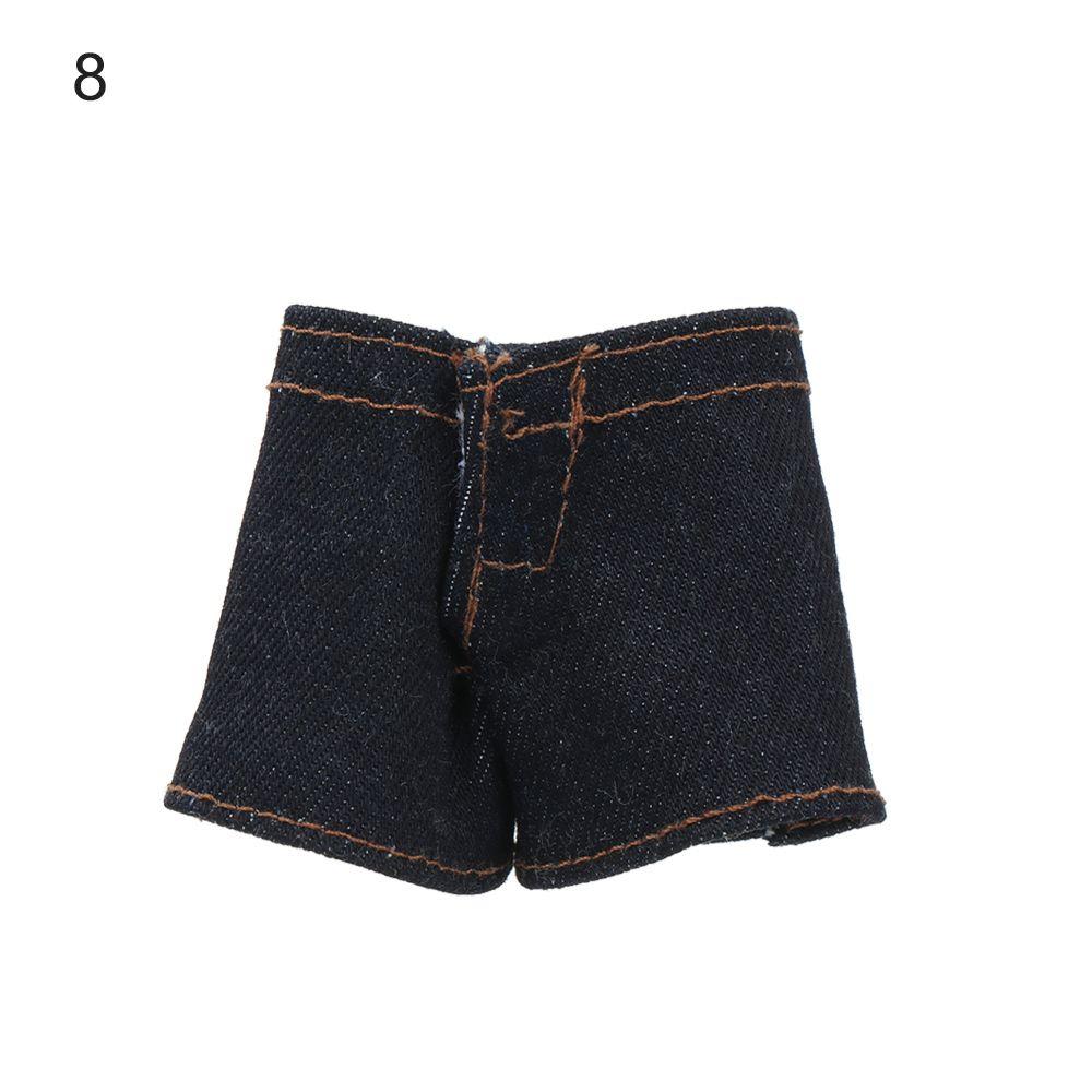 11.5" Casual Wears Leather Pants Shorts Floral Jeans Clothes Accessories Dolls Trousers