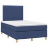 Boxspringbett mit Matratze Blau 120 x 200 cm Stoff