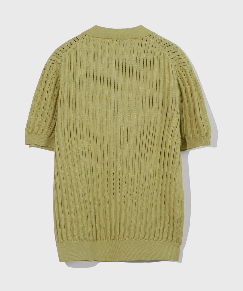 KIIMUIR Half-Zip Short-Sleeve Knit_Olive Khaki