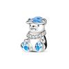 Winter Style Copper Metal Snowflake Snowman Skiing Pendant Bead Component Bead Components Compatible With Do It Yourself Bracelet High Quality Fine