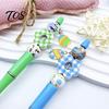 Fournitures Créatives pour Stylos Stylo à Bille Perlé Set, Kit de Pâques DIY, avec Ensemble Coloré Lapin Et Œuf Perles Décor, Outils d'Écriture Créatifs Amusant École