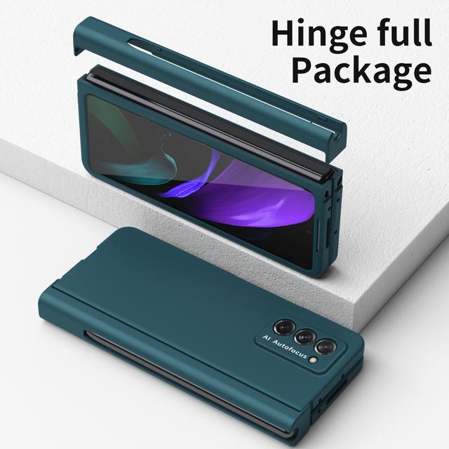 Anti -Fall Full Body Portable S Pen Slot Phone Case For Samsung Galaxy Z Fold 4 Fold4 Fold2 Fold3 Fold 2 3 Zfold2 Glass Film Capa