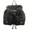 Prada Backpack Daypack Khaki Nylon Women Used