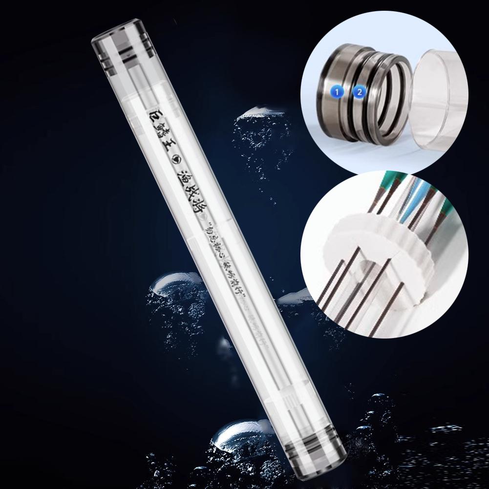 Fishing Float Container Large Capacity Fishing Rod Float Storage Tube Thicken Fishing Float Packaging Tube for Sea Fishing