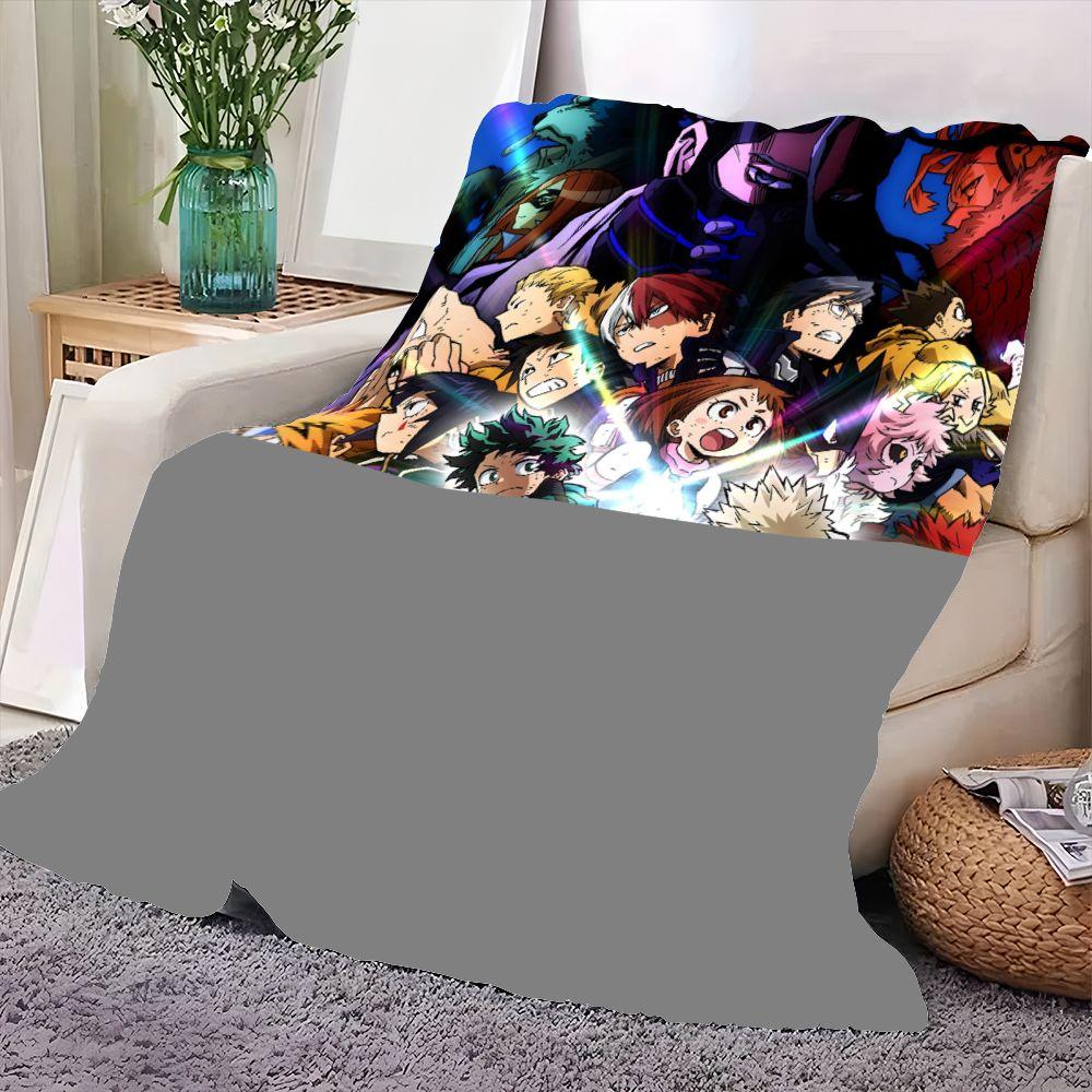 My Hero Academia: Heroes Rising Fleece Blanket – Soft and Cozy Throw for Anime Lovers, Featuring Izuku Midoriya and Katsuki Baku