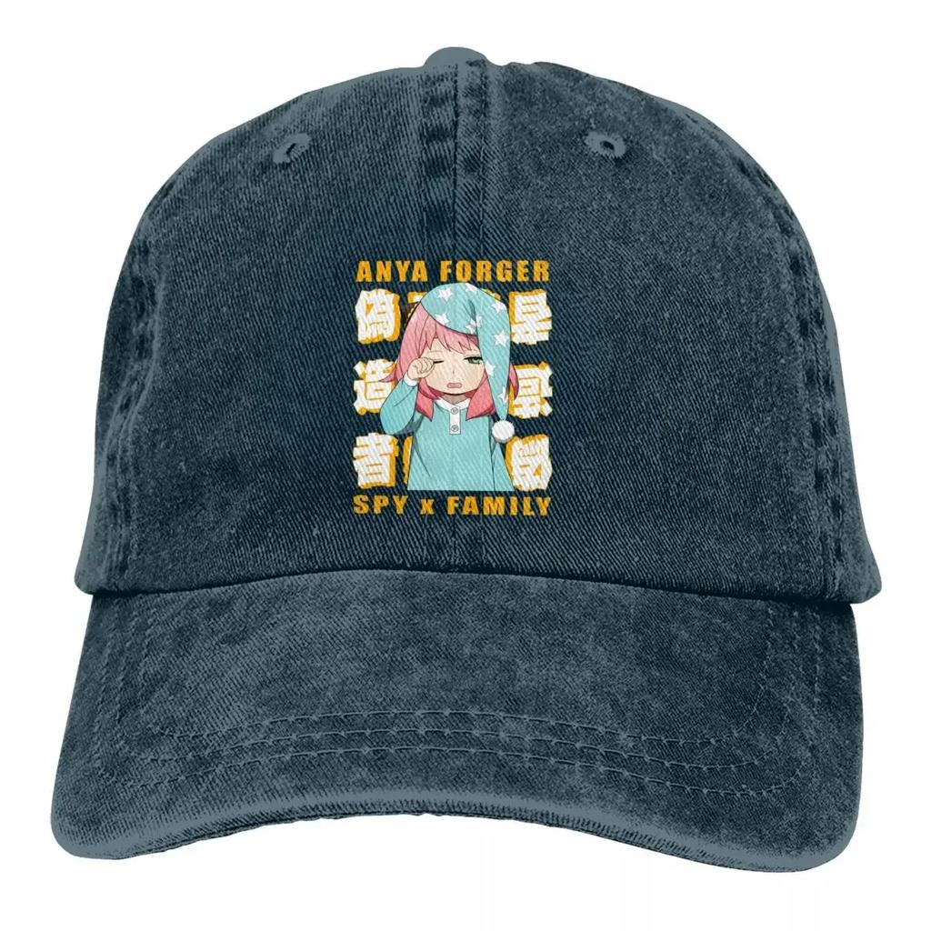 Casquettes de baseball somnolentes Anya Forger Casquette à visière Spy x Family Anime Pare-soleil Chapeaux de cowboy pour hommes Chapeau de camionneur pour papa
