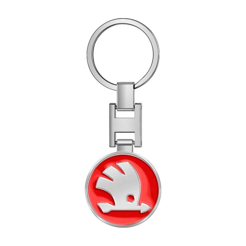 Car Keychain Car Emblem Gift with Key Ring Auto Accessories for Skoda SCALA Superb Octavia 2 3 A4 A5 Fabia Kamiq Kapoq Kodiaq Rapid