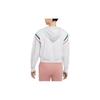 Nike Sweat à capuche à manches longues avec imprimé logo pour femmes Blanc CU5924-051