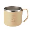 Captain Stag Mug Cup Double Stainless Steel Vacuum Insulated Keeping 350ml Beige Monte (CAPTAIN STAG) Hot/Cold UE-3557