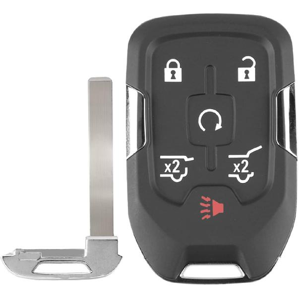 Self-Programmable Replacement for Proximity Smart Key Fob for 2015 2016 2017 2018 Chevy Suburban Tahoe GMC Yukon (FCC:HYQ1AA) 1 pcs
