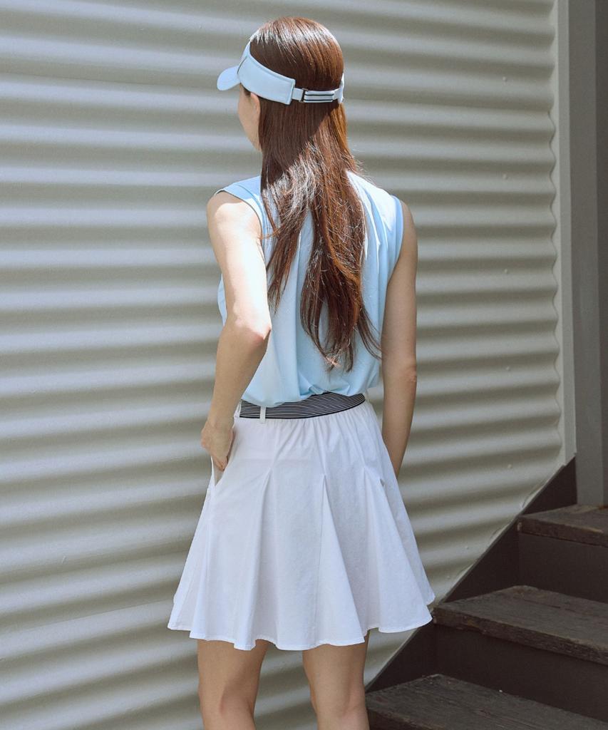 Monday Flow Monthly Swing Skirt_White