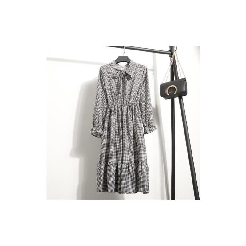Elegant 2018 Spring Women Floral Chiffon Long Sleeve Casual Party Vintage Boho Maxi Dress In Charming Colors