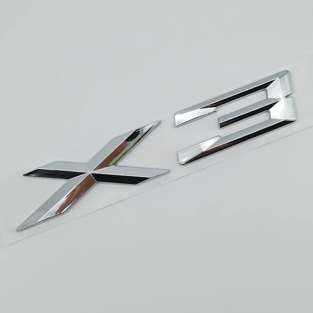 Autocolant Nou Emblema Nume 3D ABS Crom Negru Mat X3 Insignă Decal Portbagaj Spate Pentru BMW F25 E83 G01 M40i Accesorii Auto tu2